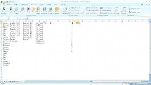 Training Microsoft excel 2007 part 8