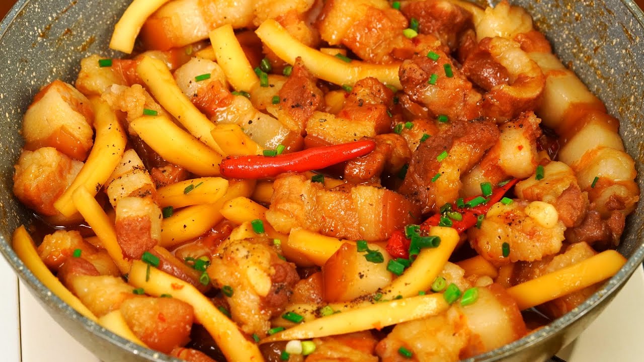 CÁCH LÀM THỊT KHO CÙI DỪA hấp dẫn, đậm đà đưa cơm. Bí quyết CHƯNG NƯỚC ...