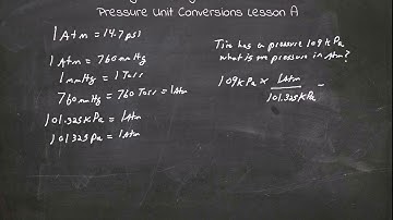 Pressure Unit Conversion Lesson A
