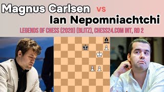 Magnus Carlsen vs Ian Nepomniachtchi ||Legends of Chess (2020) (blitz), chess24.com INT, rd 2