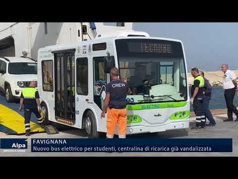 A Favignana nuovo bus elettrico per studenti, centralina di ricarica già vandalizzata