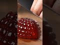 Ever wondered how to cut a raspberry perfectly? Watch this