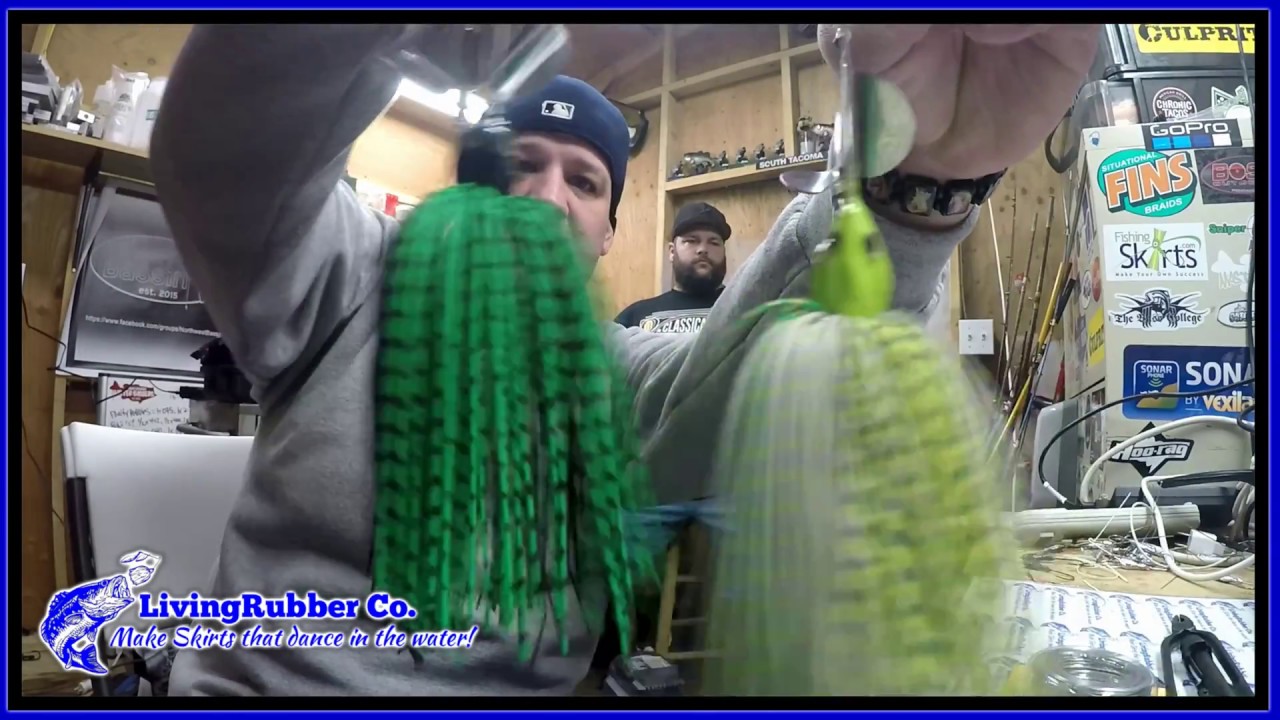 Living Rubber Skirt Builds #2  (Buzzbaits)