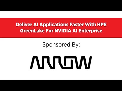 Deliver AI Applications Faster With HPE GreenLake For NVIDIA AI Enterprise