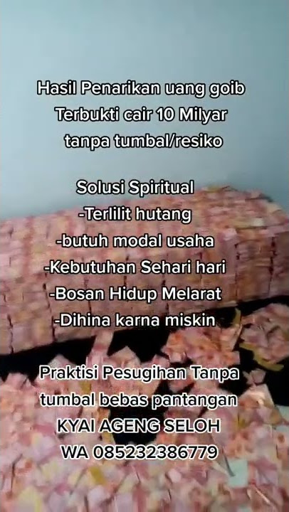 Uang gaib yang asli