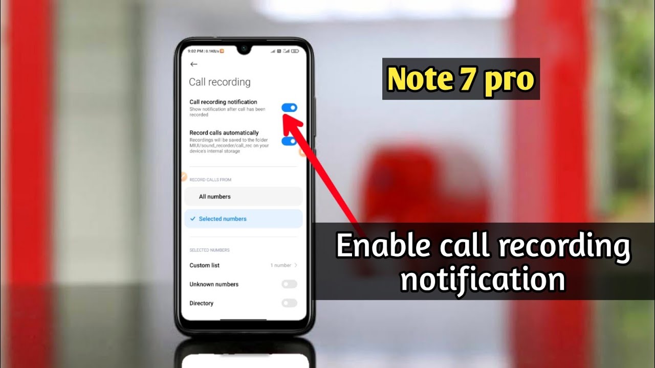 How to hide the call recording notification on redmi note 9 note 8 note ...