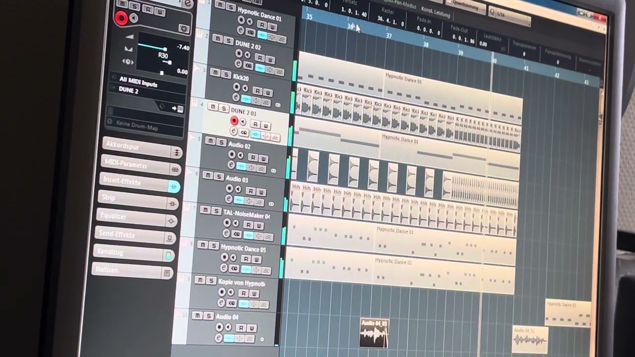 Welcome to the Future inside my  Cubase Version/ Dune Vst synth and Tal Noisemaker synth.
