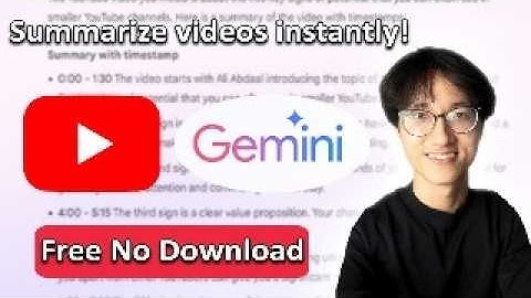 How to Summarize Youtube Videos using Google Gemini AI and ChatGPT (No Downloads)