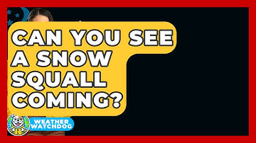 Can You See A Snow Squall Coming? - Weather Watchdog
