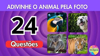 🐾🤔 Adivinhe o ANIMAL! Desafio Zoológico! 🐯🦁 24 ANIMAIS para testar seus conhecimentos. Nível FACIL.