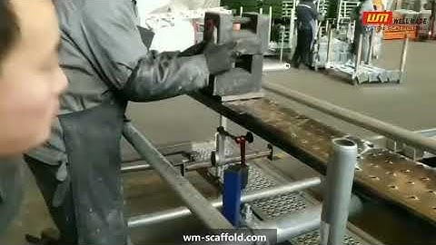 scaffold board load test before delivery to shell lng oil gas industrial scaffolding access walk