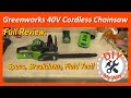 Greenworks 40V Cordless Chainsaw Review (#16)