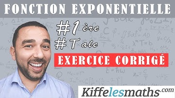 Dériver une fonction exponentielle. Etudier les variations d