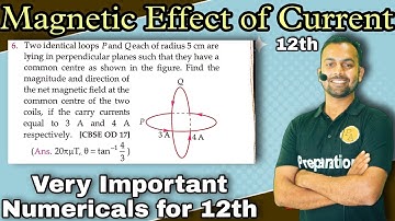 Pfp-6 Magnetic Effect of electric Current/two identical loops P and Q each of radius 5cm