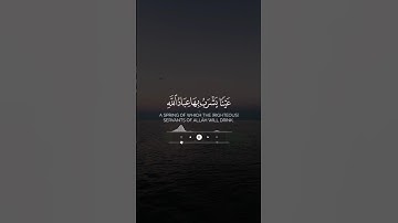 ماتيسر من سورة الإنسان بصوتٍ رقيقٍ عذب ❤️🌿