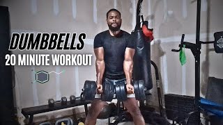 20-Minute Dumbbell Shred Session | Follow Along Home Workout