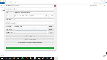 Hive OS Config Builder and tar.gz Packer For Custom Miners