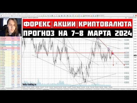 Прогноз форекс, акций и криптовалюты на 7 - 8 марта 2024