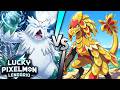 LUCKY PIXELMON LENDÁRIO | ABOMASNOW vs KOMMO-O no MINECRAFT