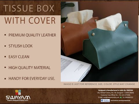 Tissue Box Cover | Premium Leather | Swayam