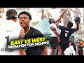 Ballislife east vs west coast squad rematch for 10000 nasir core  frank nitty go at it