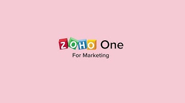 Integrated Marketing Suite - Overview - Zoho One