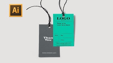 How to create tag in illustrator/hang tag design illustrator/illustrator tutitial