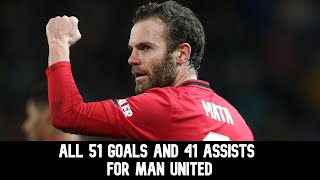 Juan Mata / All Goals and Assists for Manchester United