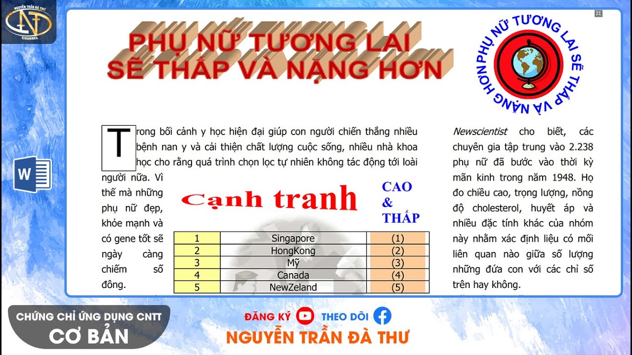 Đề thi tin học a word | Cơ bản 16.7.2017 Đề 1 Word | Biến TEXT thành TABLE chỉ bằng 1 nút lệnh đơn giản | CC Ứng dụng CNTT