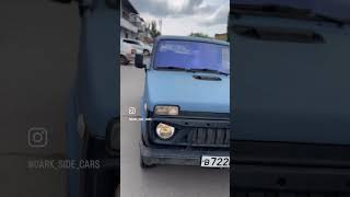 Lada 4x4 тонировка лобового стекла атермальной плёнкой хамелеон 83% ГОСТ