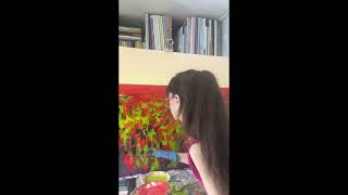#Artsper I am painting a poppy field