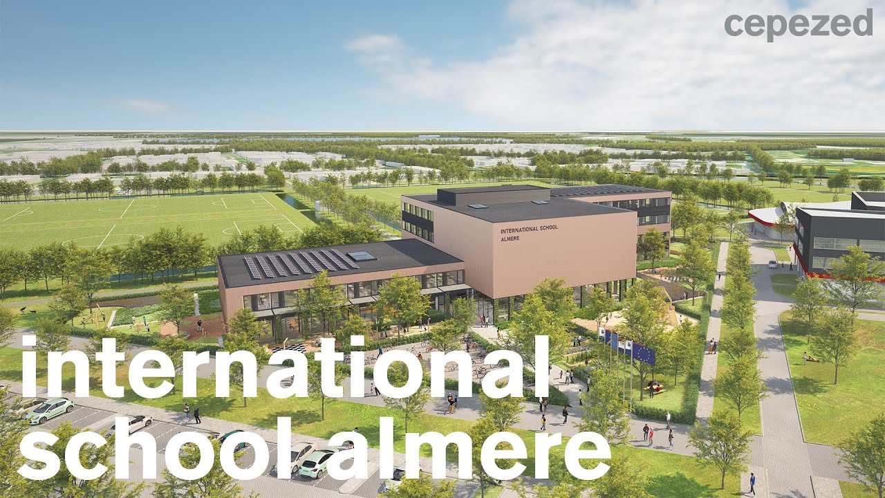 Impressie van nieuwbouw International School Almere