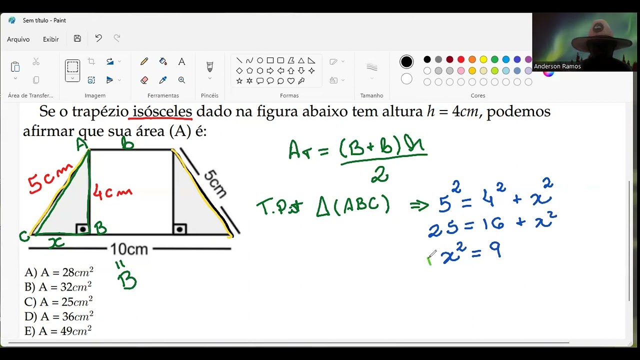 11 Área de Trapézio UMESP Exerc 07 