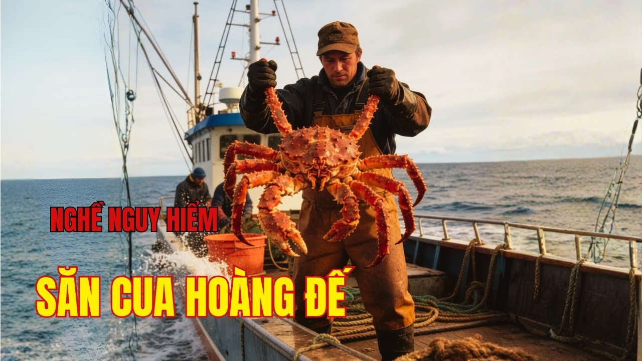 Quy Trình Ngư Dân Bắt Cua Hoàng Đế Giữa Biển Băng Giá Bering