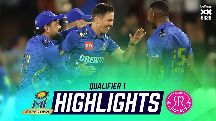 MI Cape Town v Paarl Royals | Qualifier 1 | Match Highlights