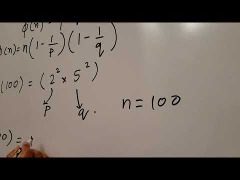 (5b) Determine Euler's phi function Φ(100).