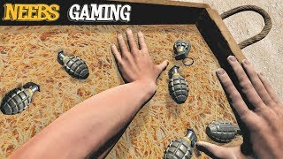 It's Raining Grenades - Hand Simulator - Funny Moments?