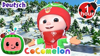 Versteckspiel im Schnee | CoComelon Deutsch | Cartoons und Kinderlieder
