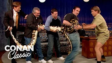 Conan & Steve Irwin Wrestle With A Snake | Late Night with Conan O’Brien