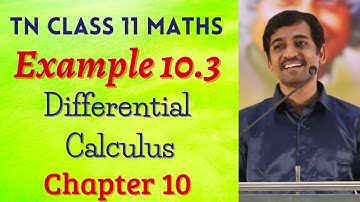Class 11 Maths | Example 10.3 | Differential Calculus | Tamil Nadu New Syllabus