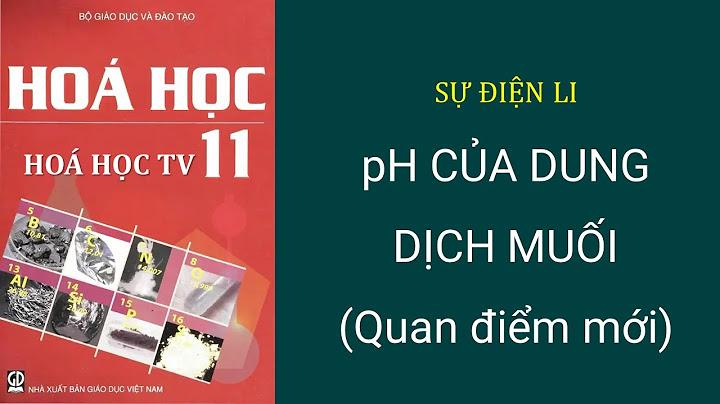 Dung dịch nào dưới đây có ph 7