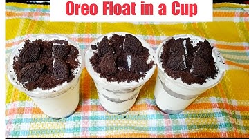 Oreo Float in Cup l How to make oreo float in cup recipe