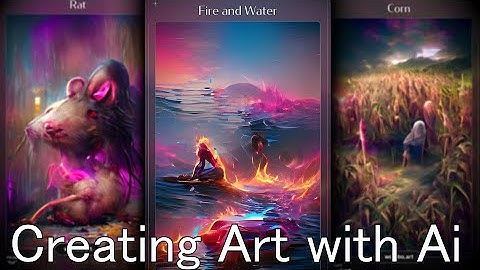 Creating Art with Ai - Wombo Dream