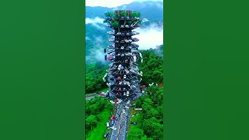 Insane Rockslide Destroys Tourist Bridge! #shortvideo #landslide #disaster