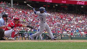 Hanley connects on three-run shot to left