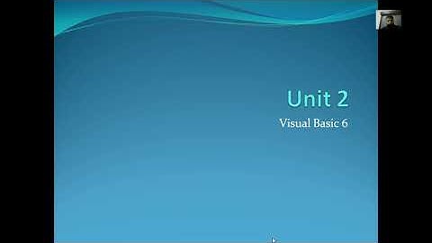 unit 2 part 6 operators in vb