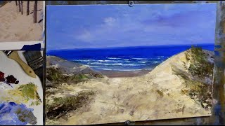Painting a Seascape with Palette Knife and Brush in Acrylics screenshot 2