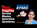 KPMG ⭐scrum master interview questions and answers for experienced ⭐