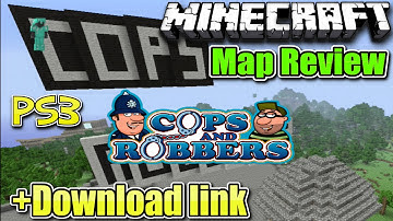 MINECRAFT - PS3 - COPS AND ROBBERS MAP REVIEW + DOWNLOAD LINK ( PS4 )  -