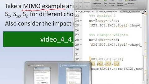 Optimal Predictive Control  4_4 - analysing the performance index